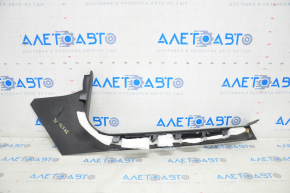 Door sill trim front left Tesla Model S 12-20 black, with chrome trim