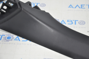 Right trunk door trim Tesla Model X 16-21 black, mount and plug are peeled off, scratches, worn