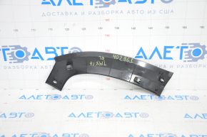 Trunk opening trim inner left Tesla Model X 16-21 black, worn