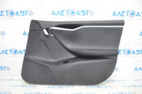 Door trim card front right Tesla Model S 16-20 rest, leather black, with backlight