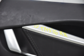 Door trim card rear right Tesla Model S 16-20 rest, leather black, with backlight, butt on chrome