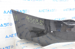Rear bumper bare Tesla Model S 16-20 rest, for parking brakes, black, break fastening