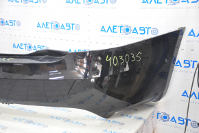 Rear bumper bare Tesla Model S 16-20 rest, for parking brakes, black, break fastening