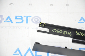 Passenger seat runner trim rear right Tesla Model X 16-21 broken mount