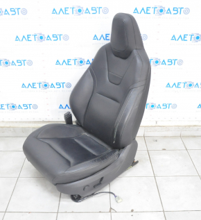 Driver's seat Tesla Model S 16-20 rest, with airbag, leather black, electric, worn