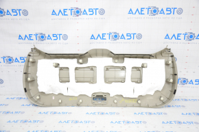 Lower trunk door trim Toyota Prius V 12-17 beige, scratch, plastic turned white, no lower plug
