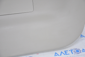 Lower trunk door trim Toyota Prius V 12-17 beige, scratch, plastic turned white, no lower plug