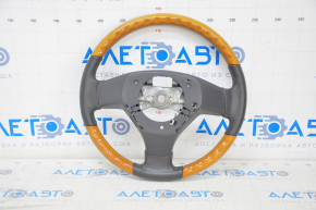 Naked steering wheel Lexus RX300 RX330 RX350 RX400h 04-09 leather black, with wood