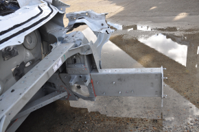 Tesla Model X 16-21 front left quarter white on body, threshold cut off
