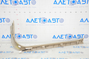 Door sill trim with illumination front left Lexus RX300 RX330 RX350 RX400h 04-09 beige, scratches, bumps on chrome