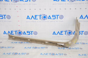 Door sill trim with illumination front right Lexus RX300 RX330 RX350 RX400h 04-09 beige, scratches, bumps on chrome, cracked mount