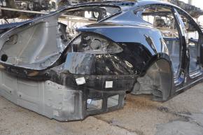 Quarter wing rear right Tesla Model S 12-20 on the body, aluminum panel, black, butt