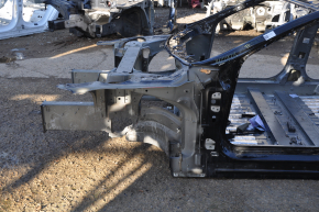 Front left quarter Tesla Model S 16-20 rest RWD on body, aluminum panel, black