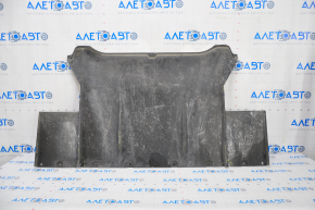 Tesla Model S 16-20 rear underbody protection type 1 dented, ribs worn, tears