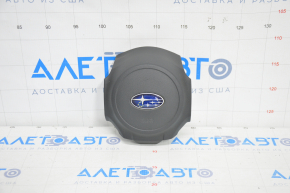Airbag in the steering wheel driver Subaru Outback 15-19 scratches, a poke on the emblem
