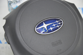 Airbag in the steering wheel driver Subaru Outback 15-19 scratches, a poke on the emblem