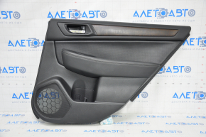 Door trim card rear right Subaru Outback 15-19 black, leather, wood insert