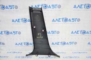 Center pillar trim lower right Subaru Outback 15-19 black, worn