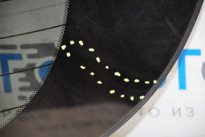 Rear glass of the trunk door Infiniti JX35 QX60 13-15 pre-restoration, tinting, scratches, abrasions