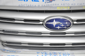 Radiator grill Subaru Outback 15-17 with emblem, sand, chrome in emblem is used