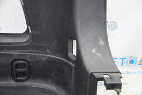 Right arch trim Mitsubishi Outlander 14-16 black, scratches, without cup holders, without plugs