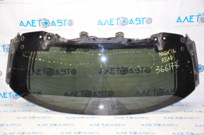 Rear glass of the trunk door Toyota Highlander 14-19 tinted, folding, scratches
