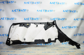 Right arch trim Subaru Forester 14-16 SJ black, cracked, broken fastener, scratches, without plugs