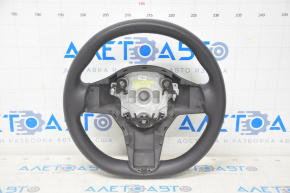 Steering wheel naked Tesla Model Y 20-25 leather black without heating, peeled off leather