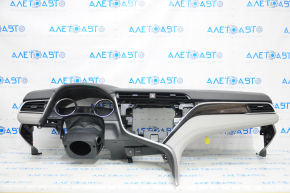 Torpedo front panel with AIRBAG Toyota Camry v70 18-20 gray
