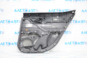 Door trim card rear left Toyota Camry v70 18-24 dark gray with gray insert plastic, armrest rubber
