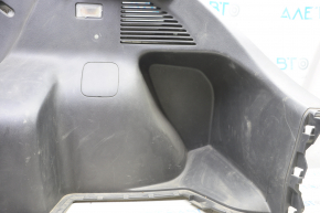 Right arch trim Nissan Leaf 13-17 black, broken fastener, scratches, without plug