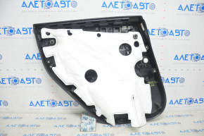 Door trim card rear right Tesla Model Y 20-25 leather black, type 1, without backlight, with speaker, with suede insert, with window lift control, with door opening button