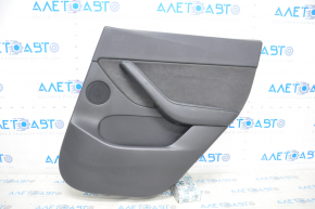 Door trim card rear right Tesla Model Y 20-25 leather black, type 1, without backlight, with speaker, with suede insert, with window lift control, with door opening button
