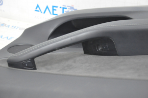 Door trim card rear left Tesla Model Y 20-25 leather black type 1, with speaker, with suede insert, with window lift control, with door opening button