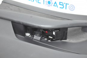 Door trim card front left Tesla Model Y 20-25 leather black, without backlight, with suede insert, with window lift control, with door opening button, no overlay