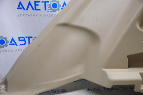 Right arch trim Nissan Rogue 14-20 beige under 2 rows, scratches, without overlay, without plug