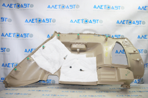 Left arch trim Nissan Rogue 14-20 beige under 3 rows, scratches, without overlay, without plug