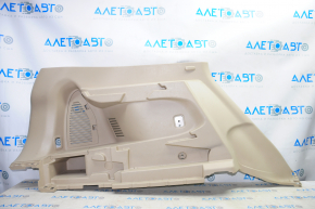 Left arch trim Nissan Rogue 14-20 beige for 2 rows, rubbed, without plug, creased