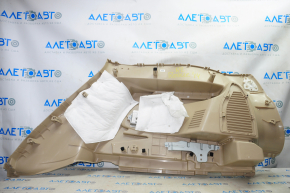 Left arch trim Nissan Rogue 14-20 beige under 2 rows, creased, scratches