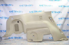 Left arch trim Infiniti JX35 QX60 13- beige, broken crepe, scratches, creases, without plug, for chemical treatment