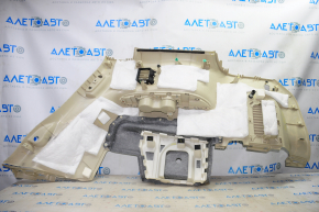 Left arch trim Infiniti JX35 QX60 13- beige, broken crepe, scratches, creases, without plug, for chemical treatment