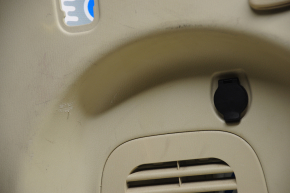 Left arch trim Infiniti JX35 QX60 13- beige, broken crepe, scratches, creases, without plug, for chemical treatment