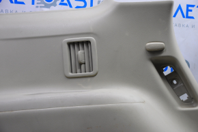 Left arch trim Infiniti JX35 QX60 13- beige, broken crepe, scratches, creases, without plug, for chemical treatment