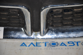 Radiator grill grill Dodge Journey 11-20 chrome with emblem, chrome swelled, cracks