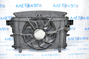 Diffuser radiator shroud assembly Tesla Model Y 20-25 with radiator and louvers, broken housing and fasteners