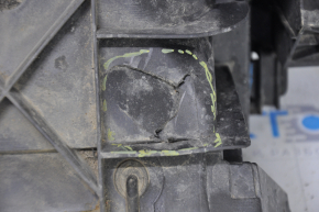 Diffuser radiator shroud assembly Tesla Model Y 20-25 with radiator and louvers, broken housing and fasteners