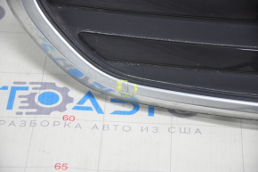 Front bumper grille upper Ford C-max MK2 17-18 usa rest black, with chrome, pressed, sand