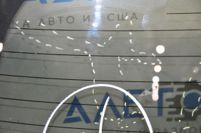 Rear glass of the trunk door Infiniti JX35 QX60 13-15 pre-restyling, tinting, scratches, scratches from the wiper