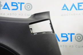 Rear row trim left Dodge Challenger 15-23 black, burnt armrest, scratches, fastener defect, without plug