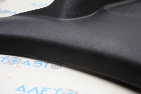 Rear row trim left Dodge Challenger 15-23 black, burnt armrest, scratches, fastener defect, without plug